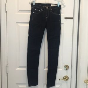 Rag and Bone High Rise Skinny Jeans